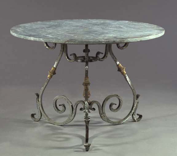 Wrought-Iron and Brass-Mounted
