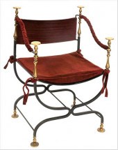 WROUGHT IRON AND BRASS SAVONAR