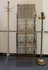 WROUGHT IRON BAKER'S RACK, PAI