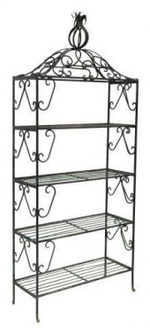 WROUGHT IRON BAKER'S RACK SHEL
