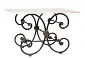 WROUGHT IRON BAKER'S TABLEBell