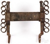 WROUGHT IRON BOOT SCRAPE, 19TH