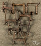 WROUGHT IRON BOOT SCRAPES.Wrou