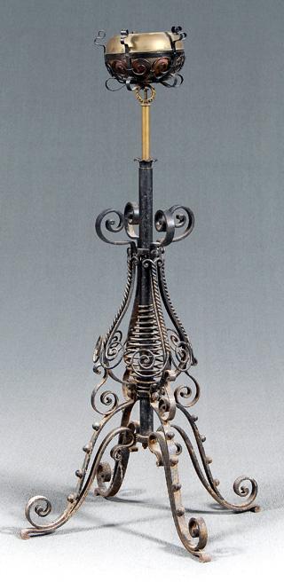 Wrought iron, brass adjustable