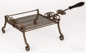 WROUGHT IRON BROILER, 19TH C.<