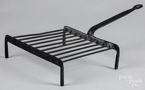 WROUGHT IRON BROILER, 19TH