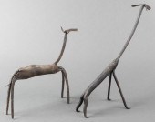 WROUGHT IRON BRUTALIST GIRAFFE