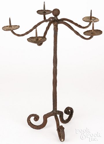 WROUGHT IRON CANDELABRAWrought iron