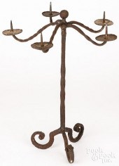 WROUGHT IRON CANDELABRAWrought