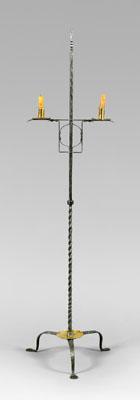 Wrought iron candle stand,