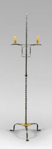 Wrought iron candle stand, twi
