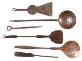 WROUGHT IRON COOKING UTENSILS<