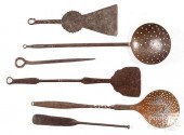 WROUGHT IRON COOKING UTENSILSW