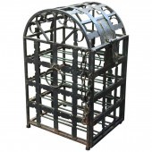 WROUGHT IRON DOME-TOP WINE SAF