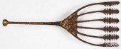 WROUGHT IRON EEL GIG, 19TH C.W