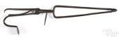 WROUGHT IRON EMBER TONGS, EARL