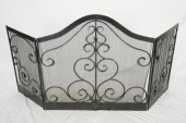 WROUGHT IRON FIRE SCREENWrough