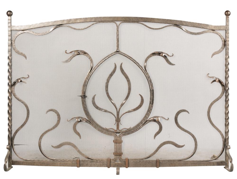 WROUGHT IRON FIRE SCREENWrought