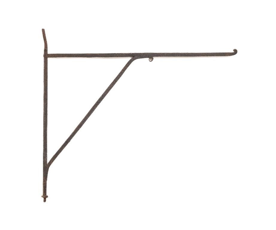 Wrought iron fireplace crane,