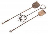 WROUGHT IRON FIREPLACE TOOLS I