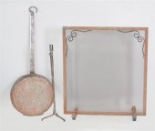 WROUGHT IRON FIRESCREEN, PAN A
