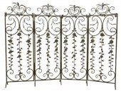 WROUGHT IRON FOLIATE DECORATED
