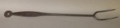WROUGHT IRON FORK SIGNED E. NO