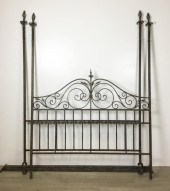 WROUGHT IRON FOUR POST BEDWrou