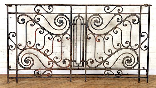 WROUGHT IRON FRENCH BALCONY PANEL