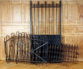 WROUGHT IRON GATES AND PAIR IR