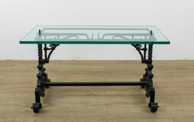 WROUGHT IRON GLASS COCKTAIL