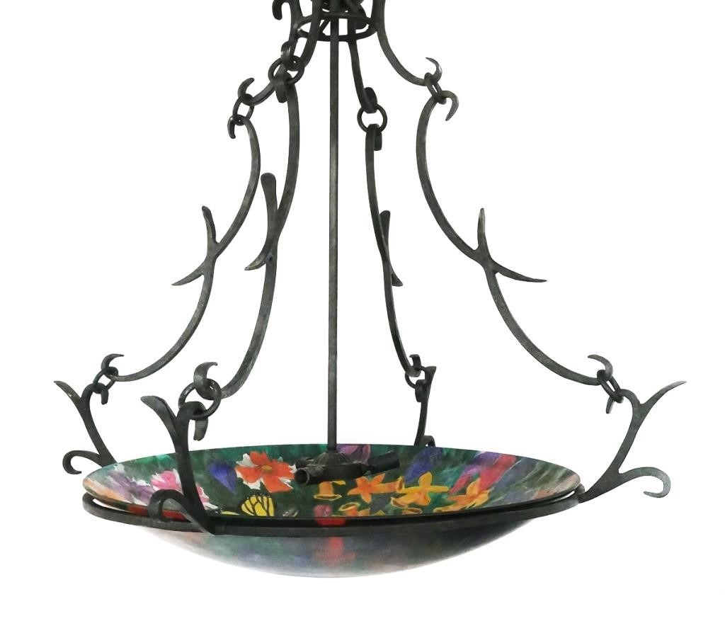 WROUGHT IRON HANGING LIGHT