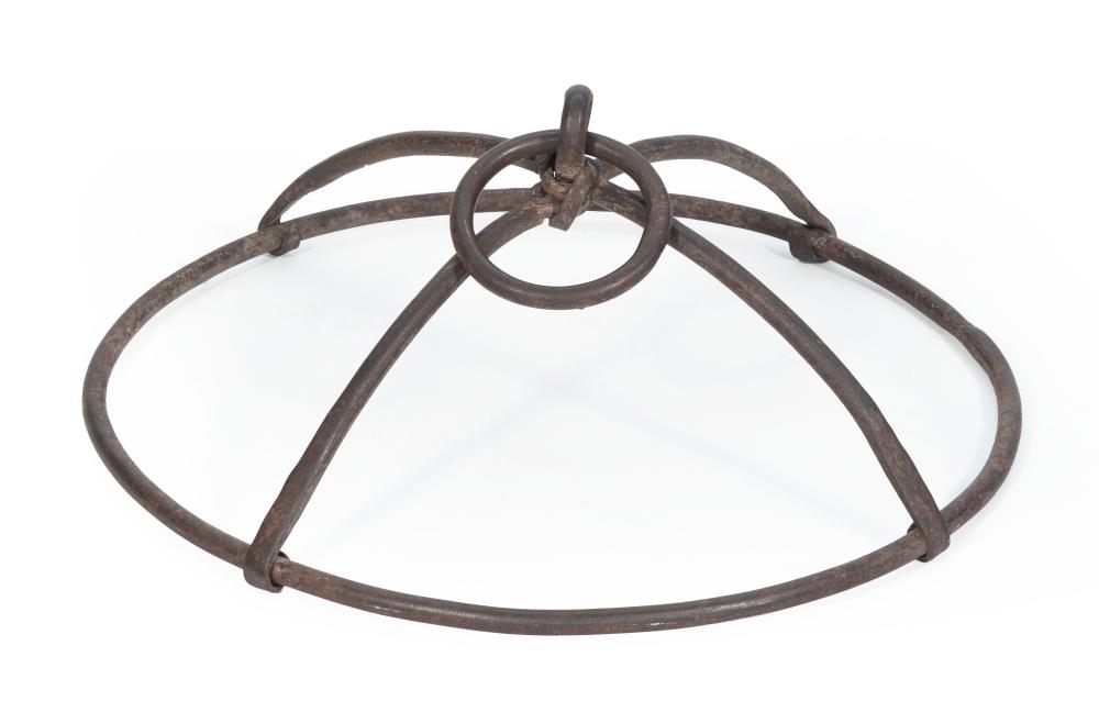 WROUGHT IRON HANGING POT RACK