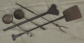 Wrought iron hearth tools to i