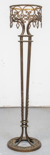 WROUGHT IRON JARDINIERE PLANT