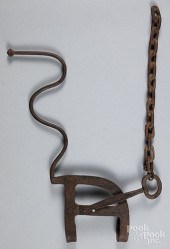 WROUGHT IRON KETTLE TILTER, CA