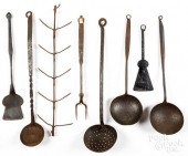 WROUGHT IRON KITCHEN UTENSILS,
