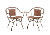 WROUGHT IRON & LEATHER HORSESH