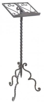 WROUGHT IRON LECTURN OR MUSIC