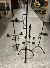 WROUGHT IRON LIGHTING, 4 PIECE