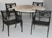 WROUGHT IRON PATIO GARDEN SET