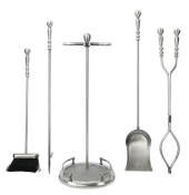 WROUGHT IRON PEWTER TONED FIRE