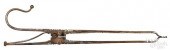 WROUGHT IRON PIPE TONGS, 19TH