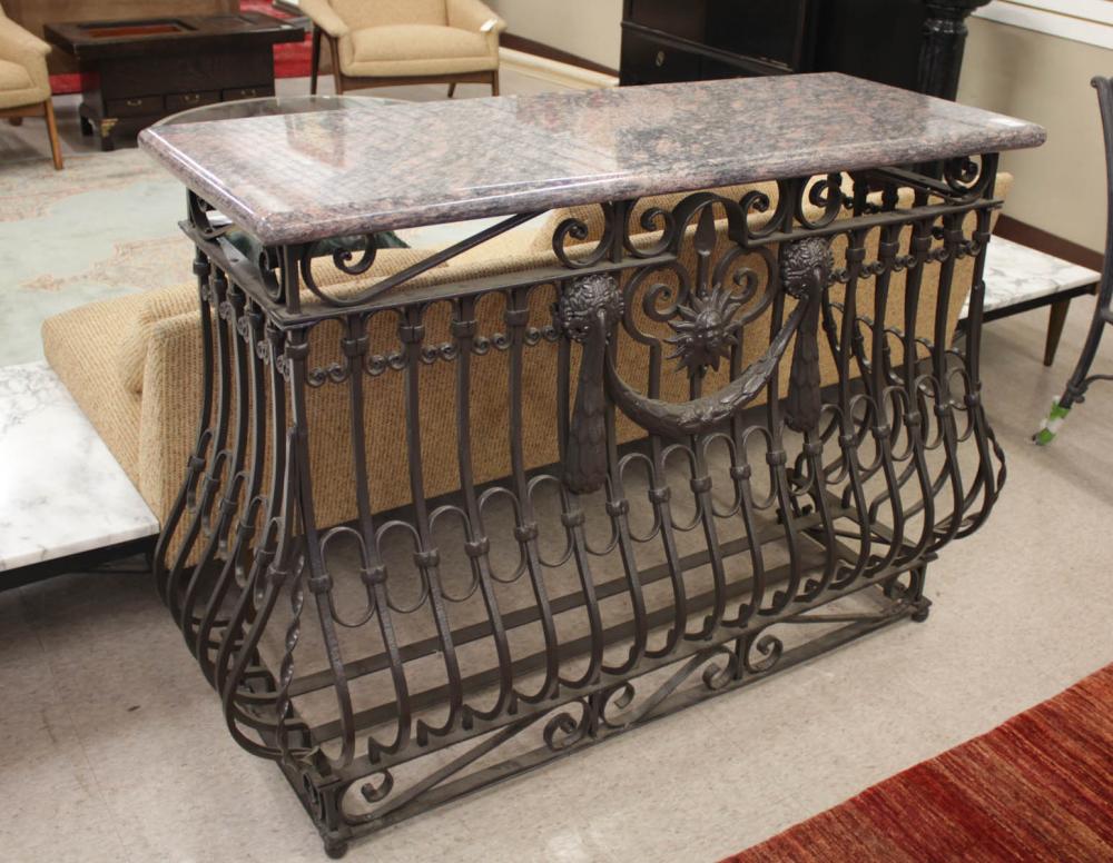 WROUGHT IRON RADIATOR COVER CONSOLE