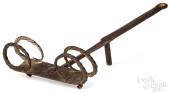 WROUGHT IRON ROTATING TOASTER<