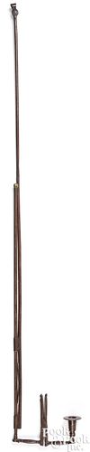 WROUGHT IRON RUSH LIGHT CANDLE