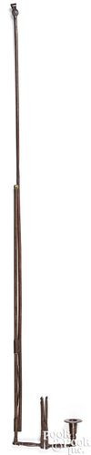 WROUGHT IRON RUSH LIGHT CANDLE