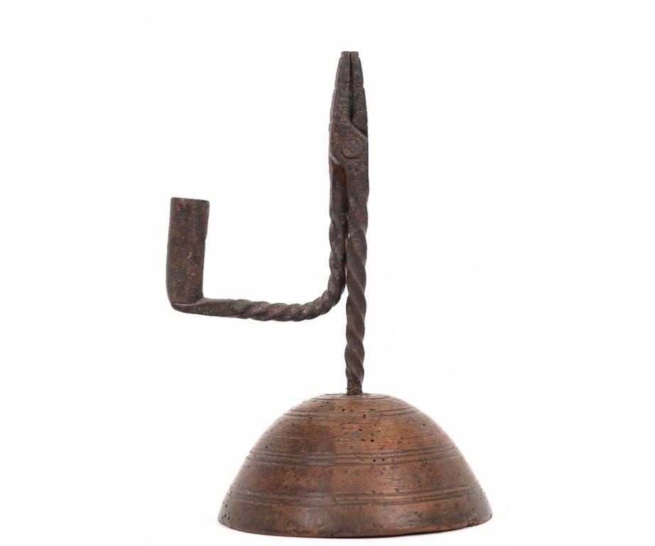 Wrought iron rush light
