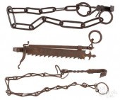 WROUGHT IRON SAWTOOTH TRAMMEL,