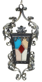 WROUGHT IRON STAINED &AMP; LEA